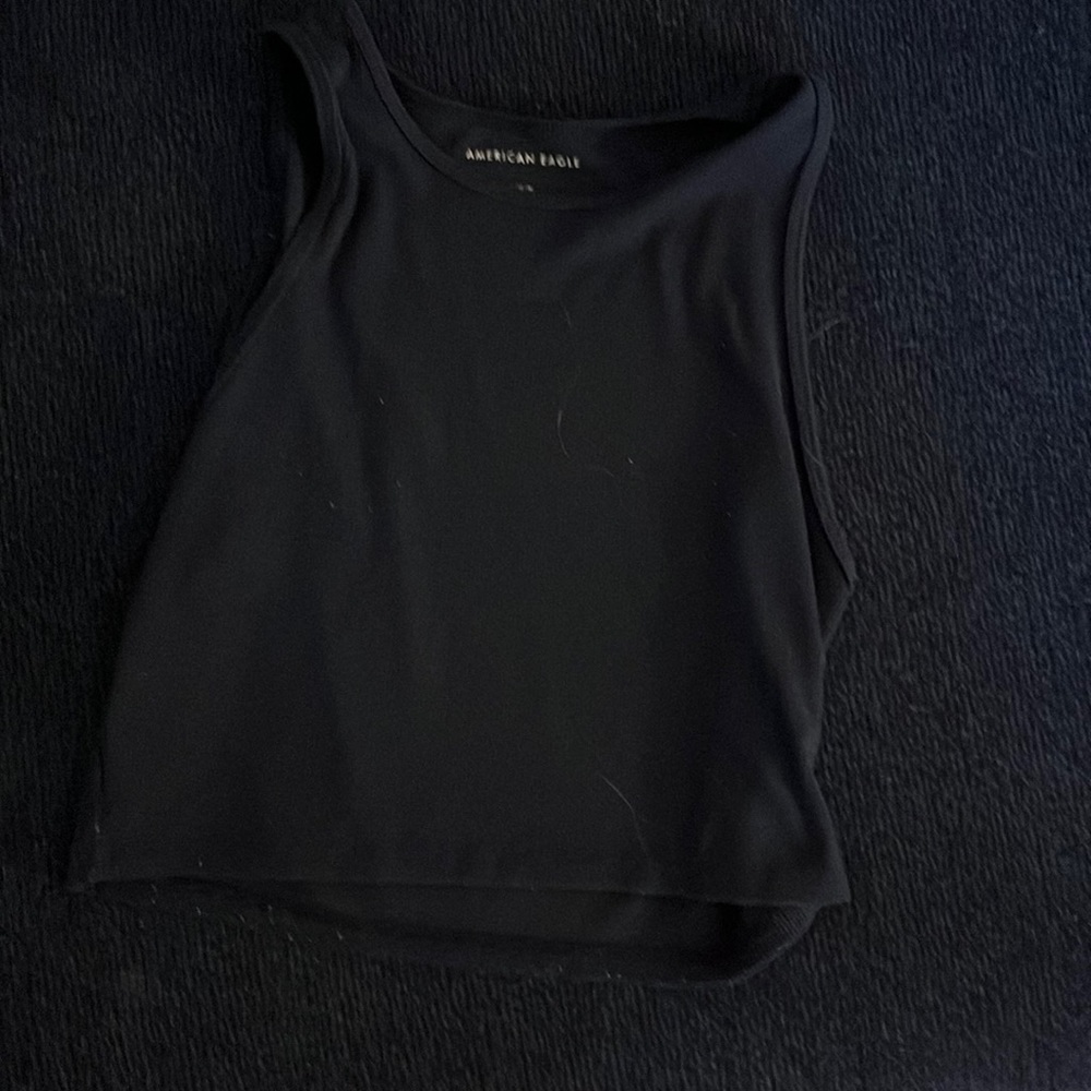 Navy blue crop top